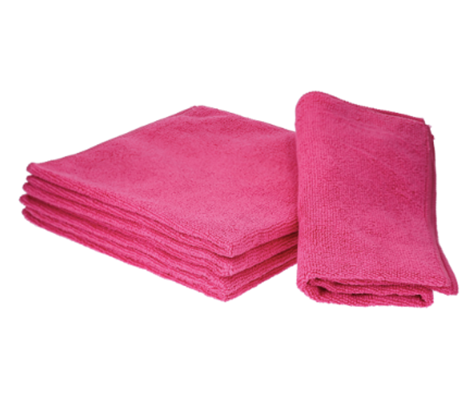 MICROFIBRES DÉCOUPE LASER ROSE LOT DE 5 + 1 offerte